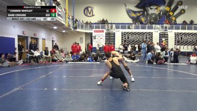 127 lbs 5th Place - Conner Whitley, St. Edward-OH vs Zane Crouse, Bishop McDevitt