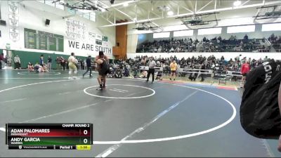 285 lbs Champ. Round 2 - Adan Palomares, Paramount vs Andy Garcia, Warren