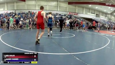 126 lbs Champ. Round 2 - Lars Soles, OH vs Landen Haines, IN