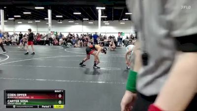 96 lbs Semis (4 Team) - Carter Sosa, Rough House vs Coen Opfer, Black Fox Wrestling