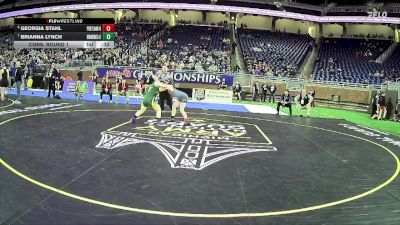 Girls-105 lbs Cons. Round 1 - Georgia Stahl, Portland Hs Girls vs Brianna Lynch, St Mary Catholic Central Hs (Monroe) Girls