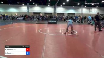 77 kg Consolation - Robby Newton, Mayo Quanchi Wrestling Club vs Kael Davis, Pennsylvania