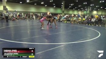 155 lbs Round 1 (16 Team) - Valentina Mora, RPA Wrestling vs Sariana Jones, Florida Girls All Stars