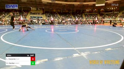 60 lbs Consi Of 8 #2 - Liam Cazares, Toss Em Up vs Kaden Decker, Henryetta Knights Wrestling Club