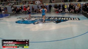 130 lbs Cons. Semi - Laylah Wooten, Arctic Warriors Wrestling Club vs Jillian Brady, Interior Grappling Academy