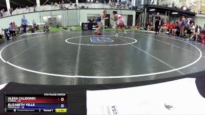 170 lbs Placement Matches (8 Team) - Alexa Calidonio, Florida vs Elizabeth Yelle, Texas Blue