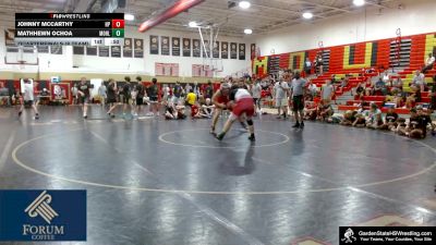 High School - 210 lbs Quarterfinals (8 Team) - Johnny McCarthy, High Point vs Mathhewn Ochoa, Morris Hills
