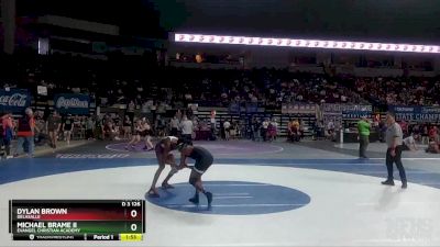 D 3 126 lbs Quarterfinal - Dylan Brown, DeLaSalle vs Michael Brame II, Evangel Christian Academy