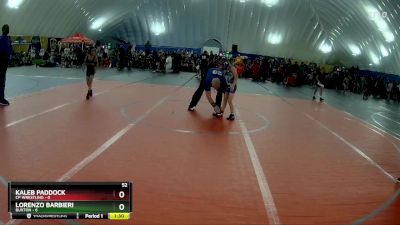 52 lbs Round 1 (3 Team) - Lorenzo Barbieri, Buxton vs Kaleb Paddock, CP Wrestling