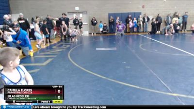 93 lbs Cons. Semi - Silas Kessler, Cement City Wrestling Club vs Camilla Flores, Piranha Wrestling Club