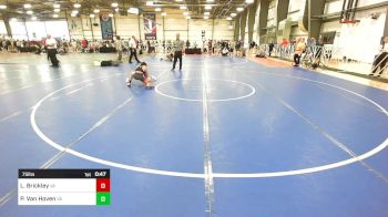 75 lbs Consi Of 8 #2 - Logan Brickley, VA vs Preston Van Hoven, VA