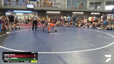 90 lbs Semis & 1st Wb (8 Team) - Ariah Mills, RWA vs Ryley Correll, TNWCC