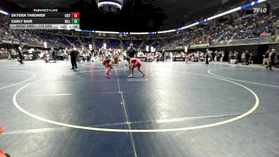 118 lbs 7th Place - Skyden Thrower, Exeter Twp. vs Carly Bair, Bellefonte
