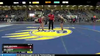 120 lbs Semis & 1st Wrestleback (8 Team) - David Weathers, 4A Tillamook vs Kai Carson, 4A La Grande