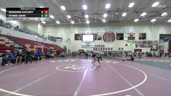 125 lbs Quarterfinal - Sydnee Azure, LaGrande vs Madeleine Hatchett, Glenns Ferry