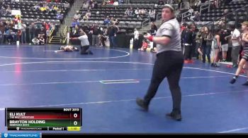 95 lbs Cons. Round 4 - Eli Kult, The Best Wrestler vs Brayton Holding, Nebraska Boyz