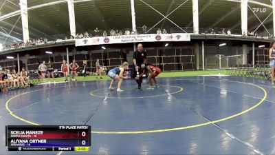 108 lbs Placement Matches (8 Team) - Scelia Maneze, North Dakota vs Aliyana Ortner, Arkansas