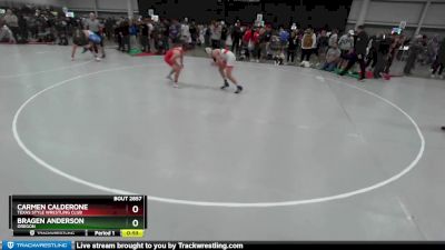 120 lbs Cons. Round 2 - Carmen Calderone, Texas Style Wrestling Club vs Bragen Anderson, Oregon