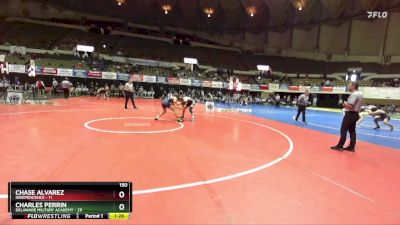 150 lbs Champ Round 1 (16 Team) - Chase Alvarez, Independence vs Charles Perrin, Delaware Military Academy