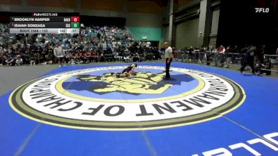 120 lbs Cons. Semi - Brooklyn Harper, Oakdale vs Isaiah Gonzaga, Elk Grove