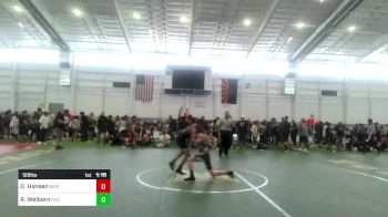 126 lbs Consi Of 16 #2 - Destry Hansen, WAR Wrestling Club vs Ryan Welborn, NAZ Grapplers