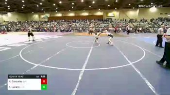 138 lbs Consi Of 16 #2 - Nikko Gonzalez, BULLDOG WRESTLING CLUB vs Kaeleb (Kael) Lucero, Hammer House Mafia