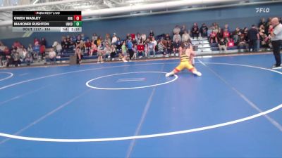 184 lbs Champ. Round 2 - Mahonri Rushton, Northern Colorado vs Owen Wasley, Augustana (SD)