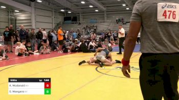 126 lbs Semifinal - Kayden Mcdonald, WV vs Gavin Mangano, NY