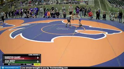 56 lbs Cons. Round 2 - Izak Reidt, MOOK MAT CLUB vs Karston Haaby, Pleasant Hill Wrestling Club