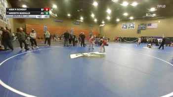 130 lbs Cons. Semi - Asia`h Scheidt, Nipomo vs Addisyn Masullo, Atascadero