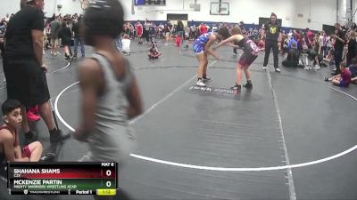 140 lbs Round 2 - McKenzie Partin, Mighty Warriors Wrestling Acad vs Shahana Shams, C2X