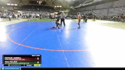 136 lbs Champ. Round 2 - Max Malave, Gig Harbor Grizzlies Wrestling Club vs Arthur Jarrell, Askeo International Mat Club