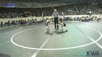 40 lbs Quarterfinal - Crew Andrews, Team Tulsa Wrestling Club vs Jonah Raasch, Black Fox Wrestling Club