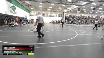 144 lbs Champ. Round 3 - Kohen Wright, Independence High School Wrest vs Josh Schmitt, Purler Wrestling Academy