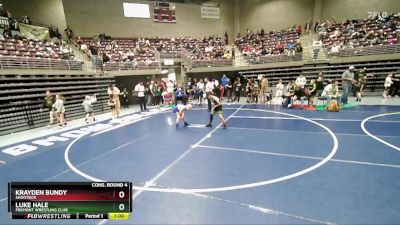 70 lbs Cons. Round 4 - Luke Hale, Fremont Wrestling Club vs Krayden Bundy, Shootbox