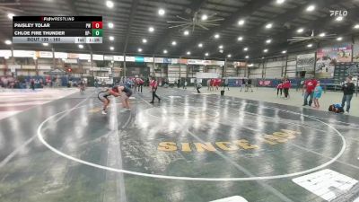 160 lbs Round 3 - Paisley Tolar, Peak Wrestling vs Chloe Fire Thunder, Up-Dogs