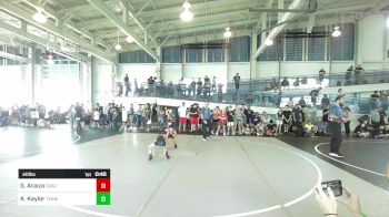 40 lbs Semifinal - Greyson Araiza, Coachella Valley WC vs Kashton Kaylor, Team Aggression