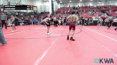 83 lbs Rr Rnd 3 - Owen Boggs, Cleveland Take Down Club vs Carter Reed, Barnsdall Youth Wrestling