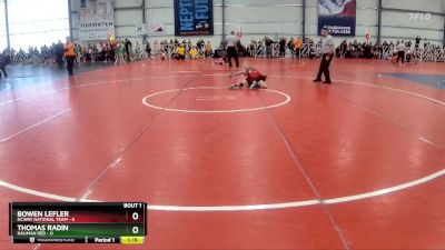 76 lbs Rd# 4- 2:00pm Friday Final Pool - Thomas Radin, Nauman Red vs Bowen Lefler, NCWAY National Team