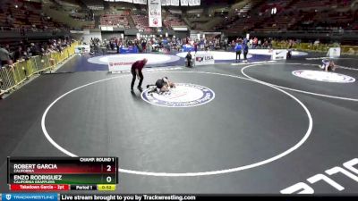 102 lbs Champ. Round 1 - Enzo Rodriguez, California Grapplers vs Robert Garcia, California