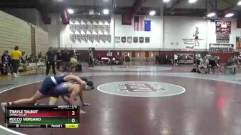 170 lbs Champ. Round 1 - Trayle Talbot, Spring Valley vs Rocco Vergano, Durango