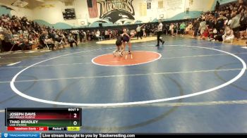 132 lbs Champ. Round 1 - Thad Bradley, Lake Stevens vs Joseph Davis, Archbishop Murphy