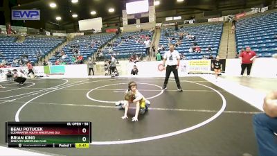 58 lbs Semifinal - Brian King, Bobcats Wrestling Club vs Beau Potucek, Clearwater Youth Wrestling Clu