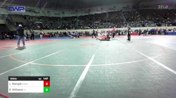 150 lbs Round Of 16 - Reyon Williams, Tulsa Union vs Logan Stengle, Comanche Indians