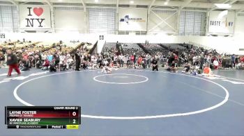 87 lbs Champ. Round 2 - Xavier Seabury, B2 Wrestling Academy vs Layne Foster, Proper-ly Trained