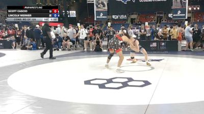 132 lbs Cons. Rd Of 128 - Scott Cascio, Louisiana vs Lincoln Werner, Alaska