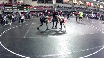 140 lbs Champ. Round 1 - Jonathan Velasco, Rocks Wrestling Club vs Harrison Alley, Lincoln Squires Wrestling Club