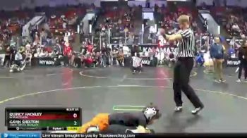 77 lbs Quarterfinal - Quincy Hackley, Byron Center vs Gavin Shelton, Three Rivers Wildcats