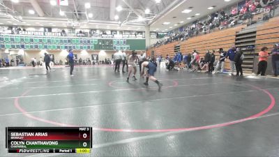 144 lbs Quarterfinal - Sebastian Arias, Brawley vs Colyn Chanthavong, Chaparral