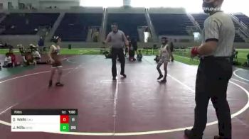 70 lbs Rr Rnd 3 - Quentin Walls, Cali Red vs Jackson Mills, Bracket Bullies